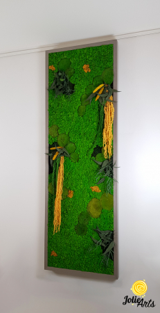 Tablou Amaranthus Galben Vertical Personalizat – ramă albă sau gri lată [1]