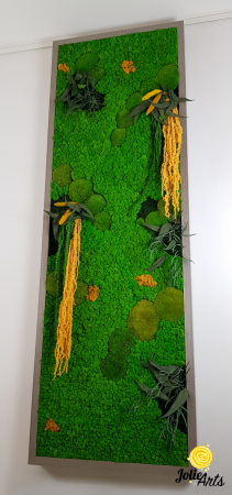 Tablou Amaranthus Galben Vertical Personalizat – ramă albă sau gri lată [3]