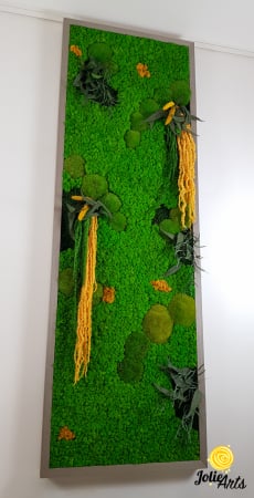 Tablou Amaranthus Galben Vertical Personalizat – ramă albă sau gri lată [5]