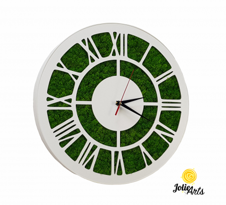Ceas rotund licheni verde deschis Jolie Arts [1]