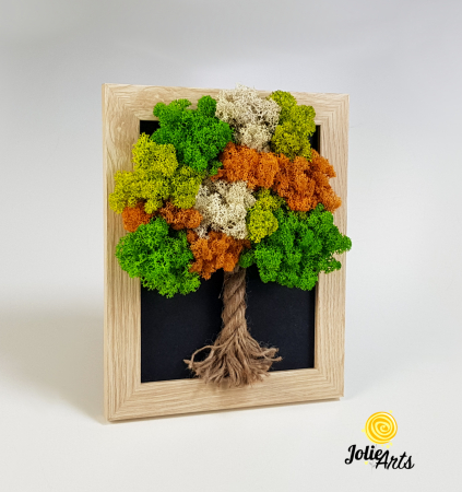 Tablouri - Colectie Mini – Copacul Vieții cu Licheni Multicolori | Jolie Arts