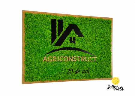 Logo Agriconstruct decorat cu licheni naturali stabilizati [0]
