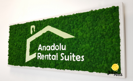 Logo Anadolu Rental Suites decorat cu licheni naturali stabilizati [5]