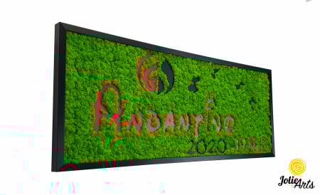 Logo-uri personalizate - Logo Andantino, dimensiune 40 x 100 cm,  licheni naturali stabilizati, Jolie Arts, www.tablouriculicheni.ro-2