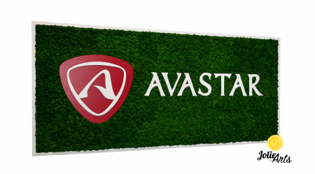 Logo-uri personalizate - Logo Avastar decorat cu licheni naturali stabilizati