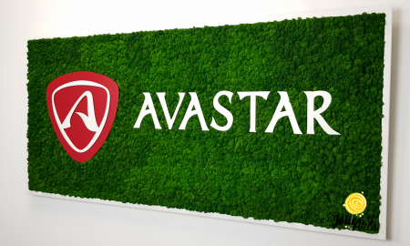 Logo Avastar decorat cu licheni naturali stabilizati [1]