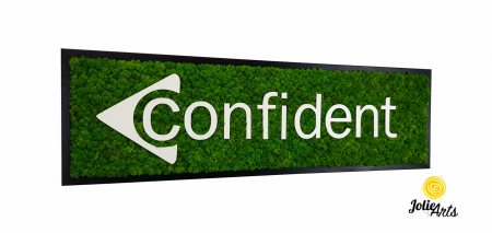 Logo-uri personalizate - Logo Confident decorat cu licheni naturali stabilizati