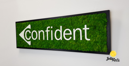 Logo Confident decorat cu licheni naturali stabilizati [1]