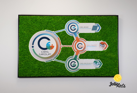 Logo Cris Group decorat cu licheni naturali stabilizati [2]