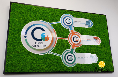 Logo Cris Group decorat cu licheni naturali stabilizati [5]