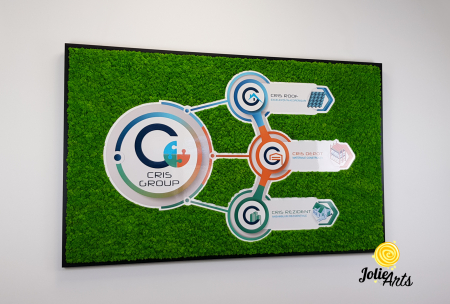 Logo Cris Group decorat cu licheni naturali stabilizati [3]