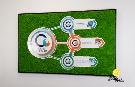 Logo Cris Group decorat cu licheni naturali stabilizati [1]