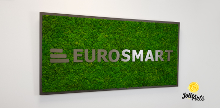 Logo Eurosmart decorat cu licheni naturali stabilizati [3]