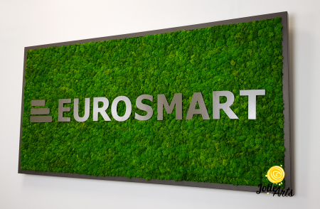 Logo Eurosmart decorat cu licheni naturali stabilizati [2]