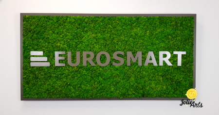 Logo Eurosmart decorat cu licheni naturali stabilizati [1]