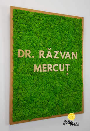 Logo Dr. R.M. decorat cu licheni naturali [4]