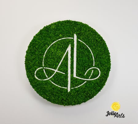Logo Eco-Friendly si Memorabil, Decorat cu Licheni Naturali, " A.L." [2]