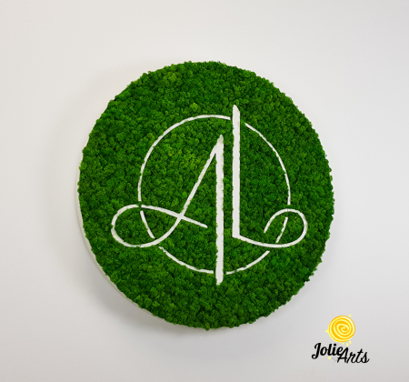 Logo-uri personalizate - Logo Eco-Friendly si Memorabil, Decorat cu Licheni Naturali, " A.L."