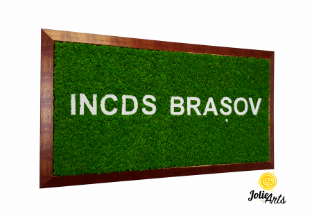Logo INCDS BRASOV decorat cu licheni naturali stabilizati [0]