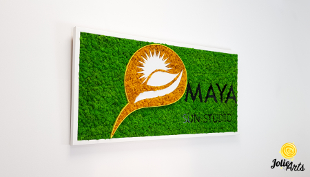 Logo Maya, dimensiune 50 x 100 cm,  licheni naturali stabilizati, Jolie Arts, www.tablouriculicheni.ro-5 [4]