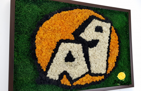 Logo A 1, decorat cu licheni si muschi plati [3]