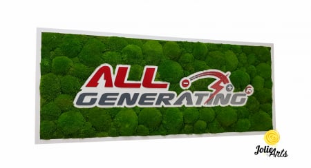 Logo-uri personalizate - Logo Personalizat All Generating, Decorat cu Muschi Bombati Naturali Stabilizati