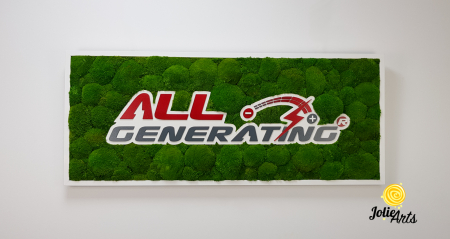 Logo Personalizat All Generating, Decorat cu Muschi Bombati Naturali Stabilizati [2]