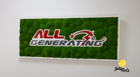Logo Personalizat All Generating, Decorat cu Muschi Bombati Naturali Stabilizati [1]