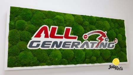 Logo Personalizat All Generating, Decorat cu Muschi Bombati Naturali Stabilizati [5]