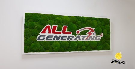 Logo Personalizat All Generating, Decorat cu Muschi Bombati Naturali Stabilizati [3]