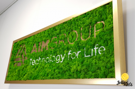 Logo personalizat cu licheni naturali stabilizati, AIM GROUP [4]