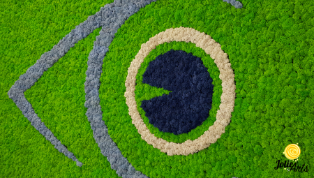 Logo personalizat cu licheni naturali stabilizati, clinica oftalmologica [2]