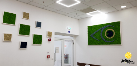 Logo personalizat cu licheni naturali stabilizati, clinica oftalmologica [5]