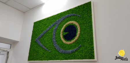 Logo personalizat cu licheni naturali stabilizati, clinica oftalmologica [3]