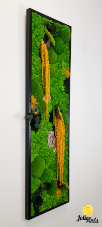 Tablou Amaranthus Galben Design Vertical cu licheni naturali [4]