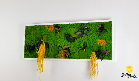 Tablou Amaranthus Galben cu licheni și mușchi stabilizați [1]