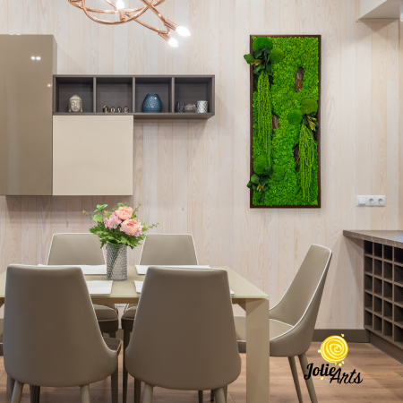 Tablouri - Model Amaranthus Verde – Design Vertical, Tablou Licheni Naturali