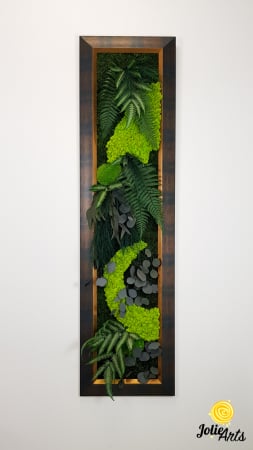Model Amazon – Tablou Licheni, Mușchi și Plante Naturale – Ramă Patinată [8]