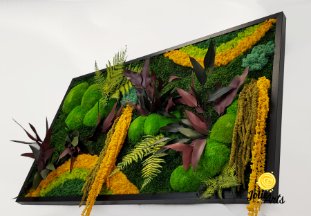 Tablou Curcubeu Galben licheni și mușchi stabilizați – Jolie Arts [6]