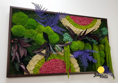 Tablou Curcubeu Inserții Cyclamen licheni stabilizați Jolie Arts [6]
