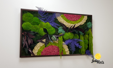 Tablou Curcubeu Inserții Cyclamen licheni stabilizați Jolie Arts [4]