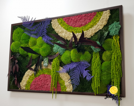 Tablou Curcubeu Inserții Cyclamen licheni stabilizați Jolie Arts [5]