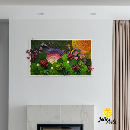 Tablou Curcubeu Personalizat mușchi licheni Jolie Arts [1]