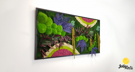 Tablou Curcubeu Inserții Cyclamen licheni stabilizați Jolie Arts [3]