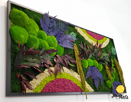 Tablou Curcubeu Inserții Cyclamen licheni stabilizați Jolie Arts [4]