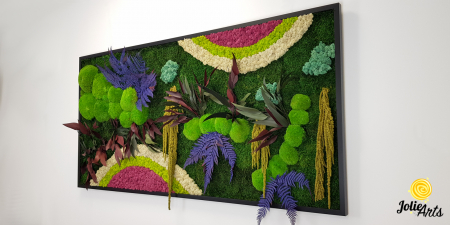 Tablou Curcubeu Inserții Cyclamen licheni stabilizați Jolie Arts [1]