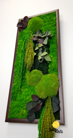 Tablou Etsy – Vertical, cu Licheni, Mușchi și Plante Naturale Stabilizate [6]