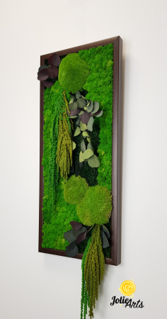 Tablou Etsy – Vertical, cu Licheni, Mușchi și Plante Naturale Stabilizate [2]
