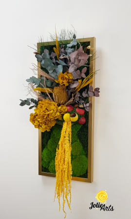 Tablou licheni model Flower Vase, plante stabilizate, Jolie Arts [2]