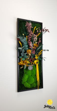 Tablou licheni model Flower Vase, plante stabilizate, Jolie Arts [3]